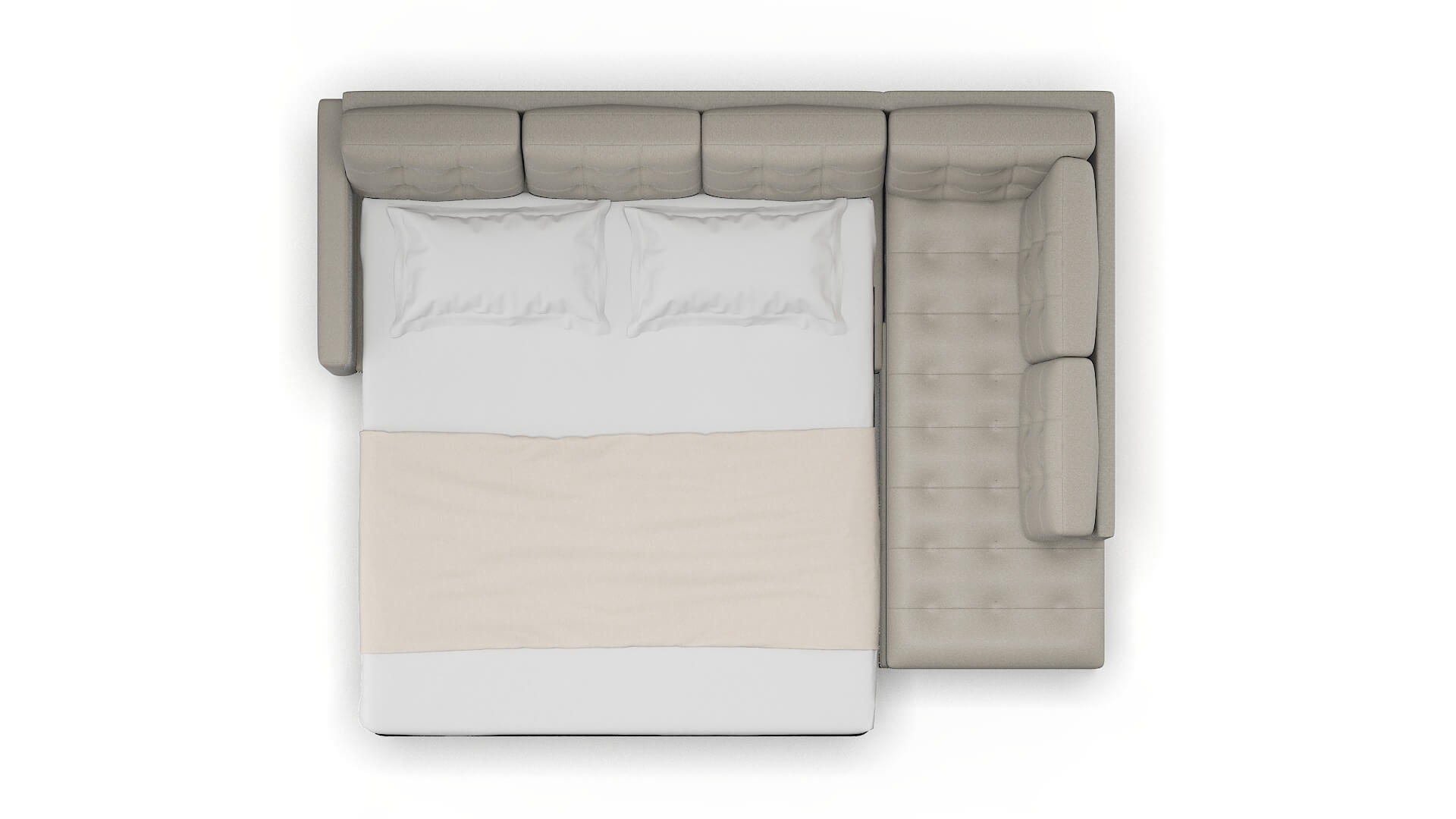 Davos Oscar Silver Panel Sleeper Espresso legs 3