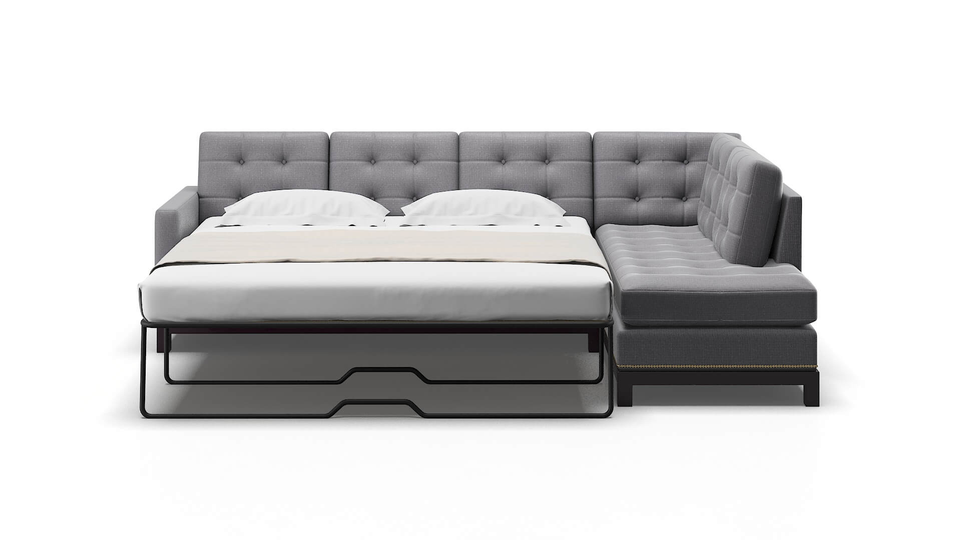 Davos Parker Ash Panel Sleeper Espresso legs 1