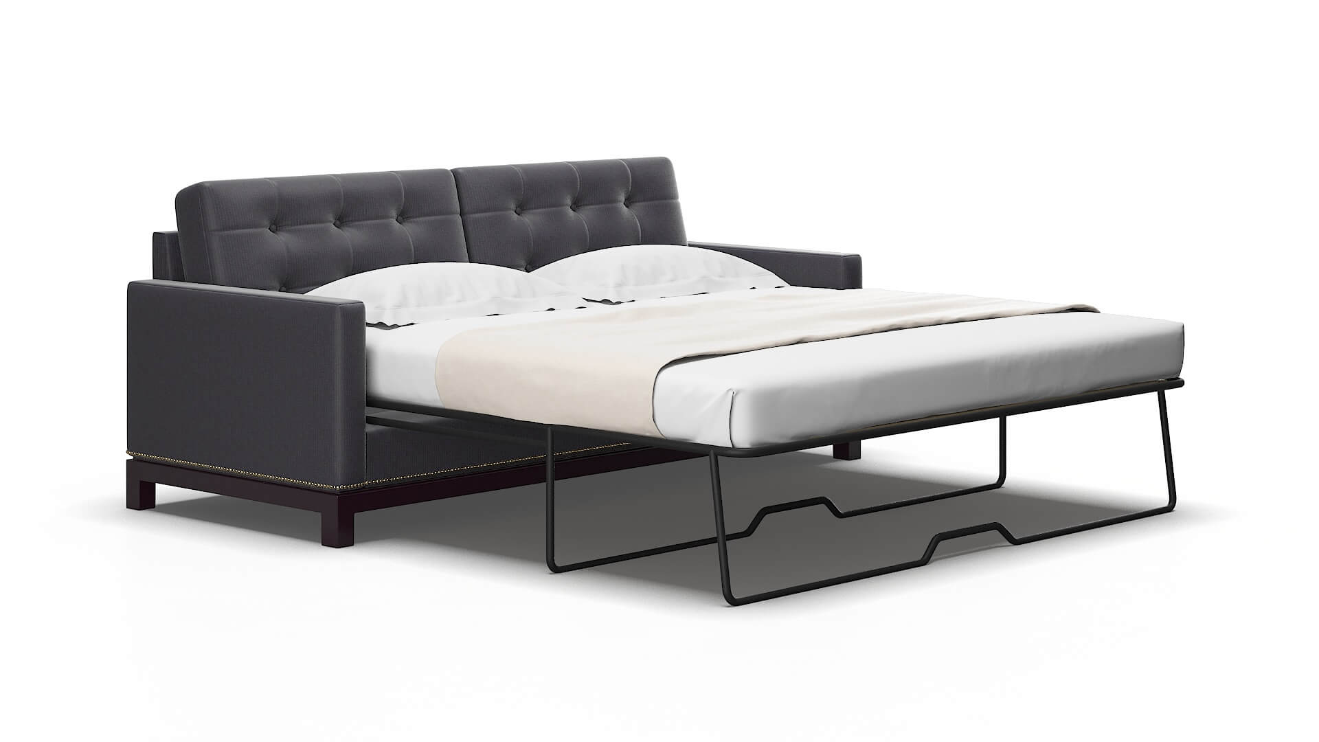 Davos Parker charcoal Sofa sleeper Espresso Legs  2