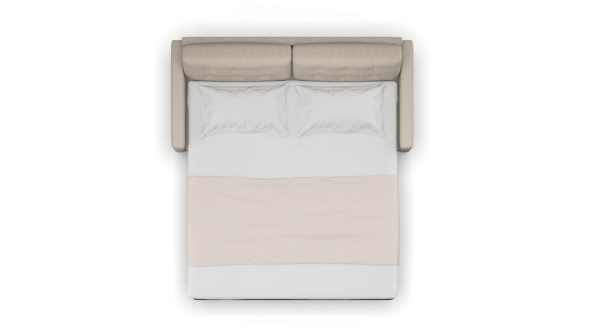 Davos Parker Wheat Sofa Sleeper Espresso legs 3