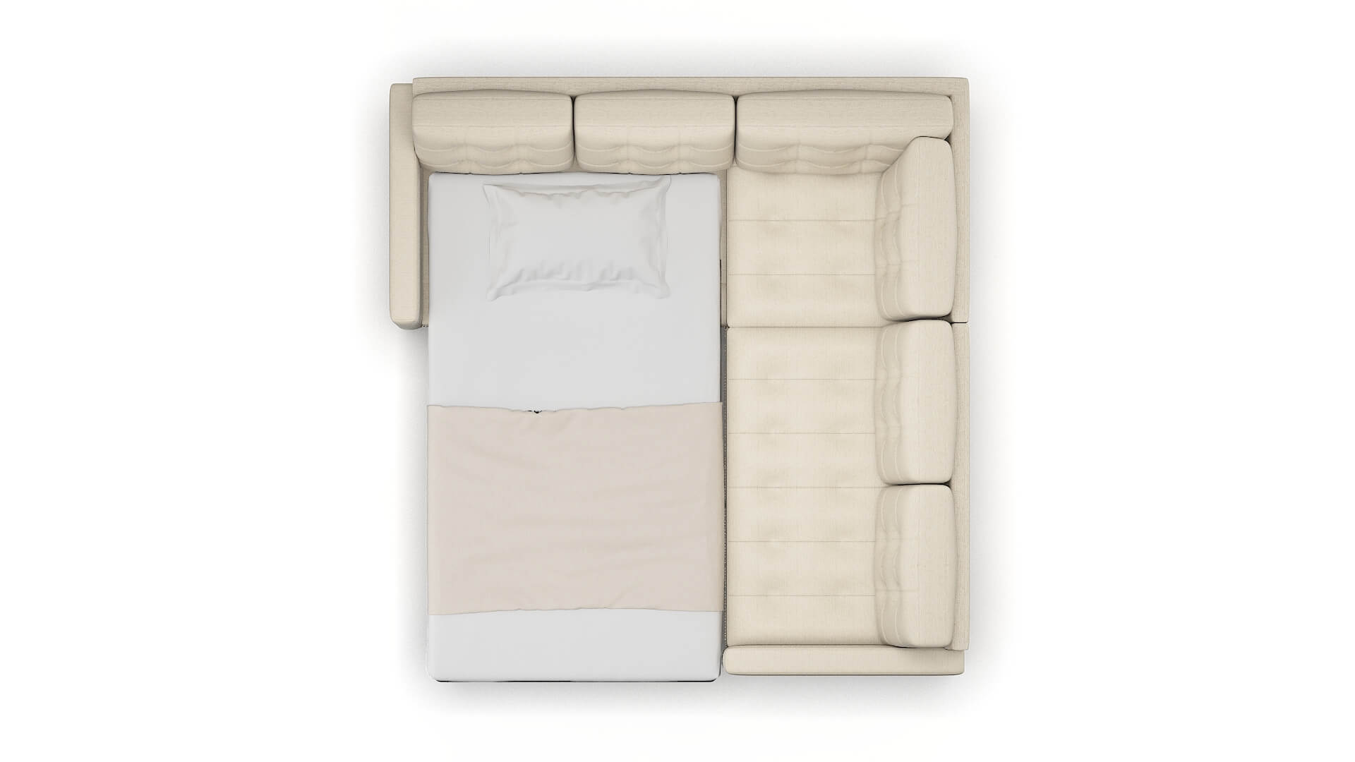 Davos Phoenix Birch Sectional Sleeper Espresso legs 3