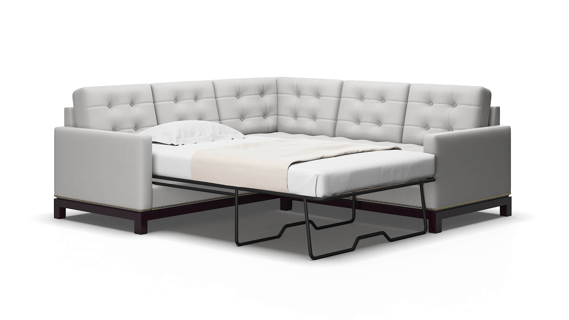 Davos Prisma steam Sectional sleeper Espresso Legs  2