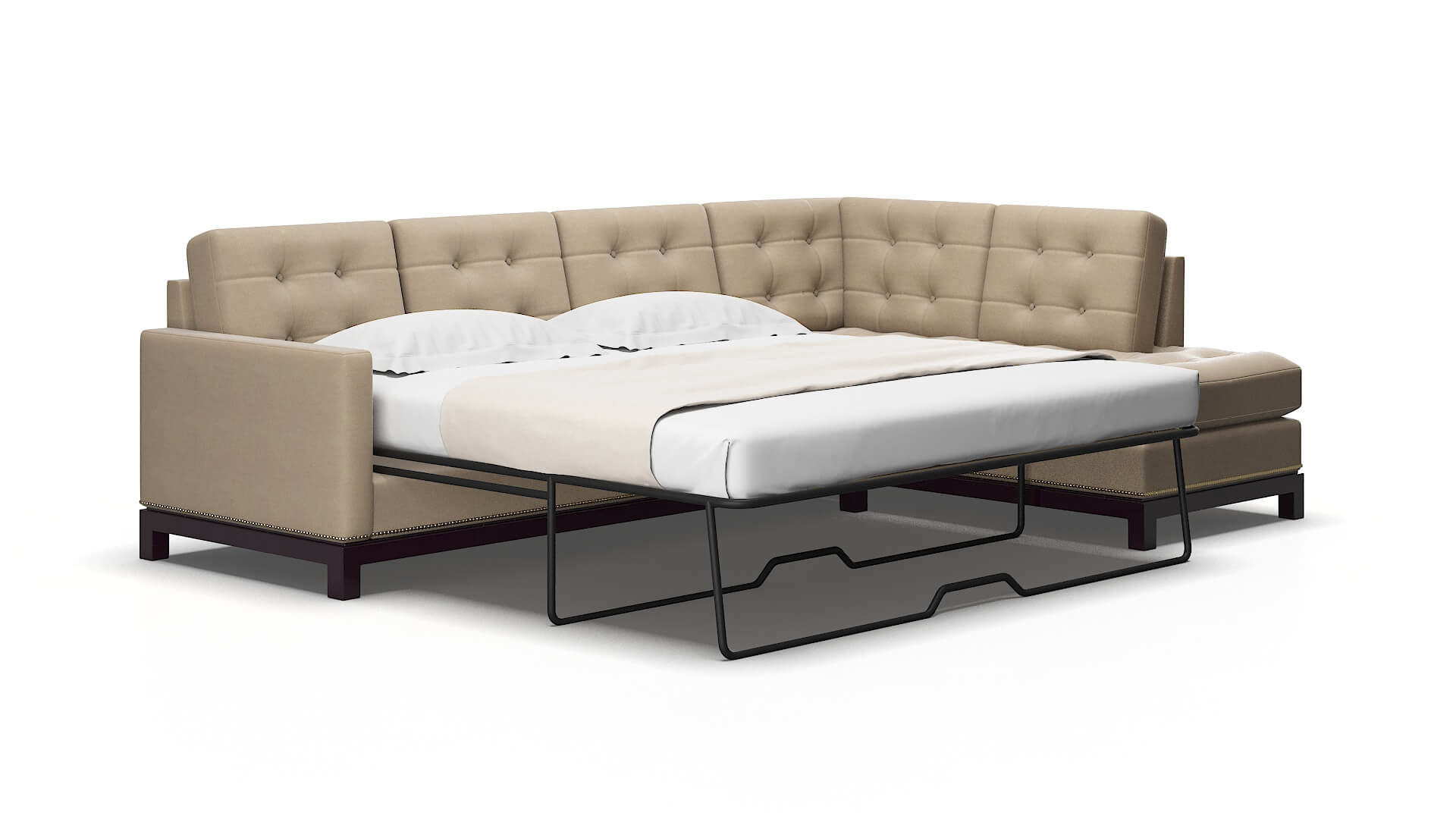 Davos Rocket Cappuccino Panel Sleeper Espresso legs 2