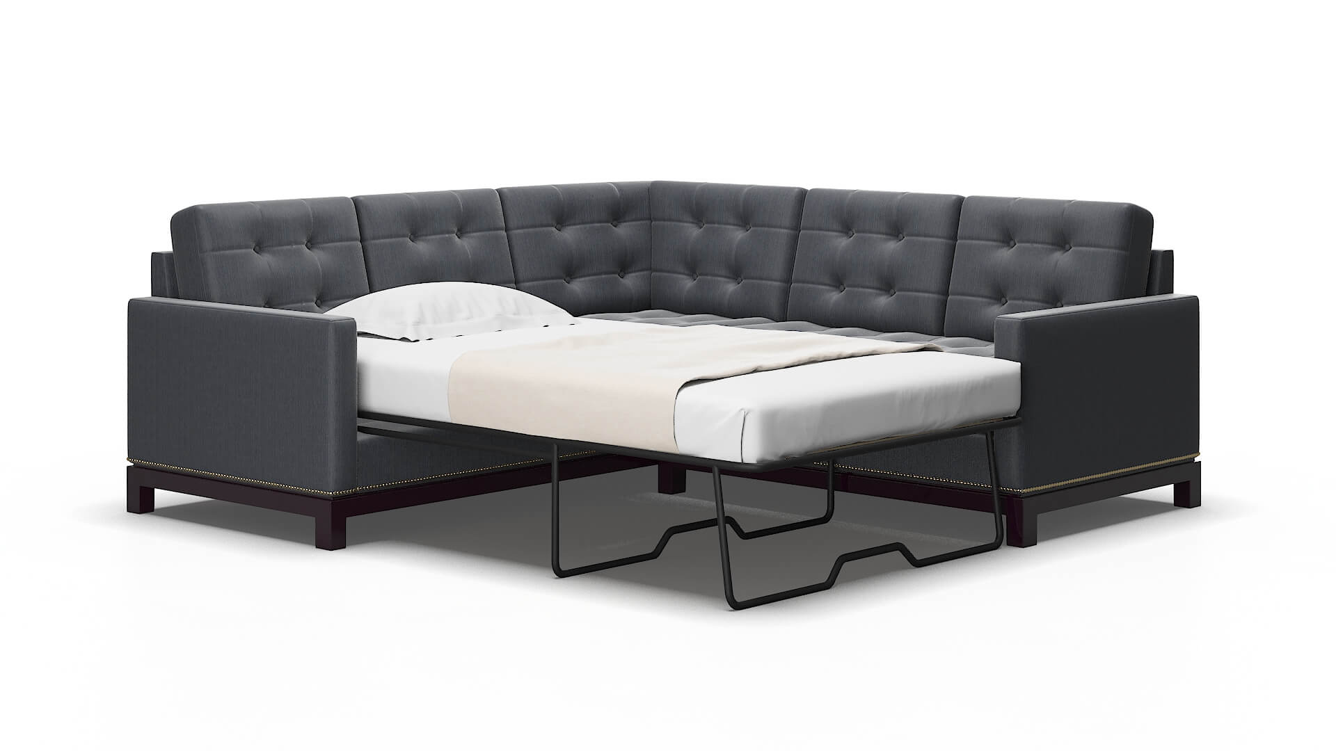 Davos Rocket Eclipse Sectional Sleeper Espresso legs 2