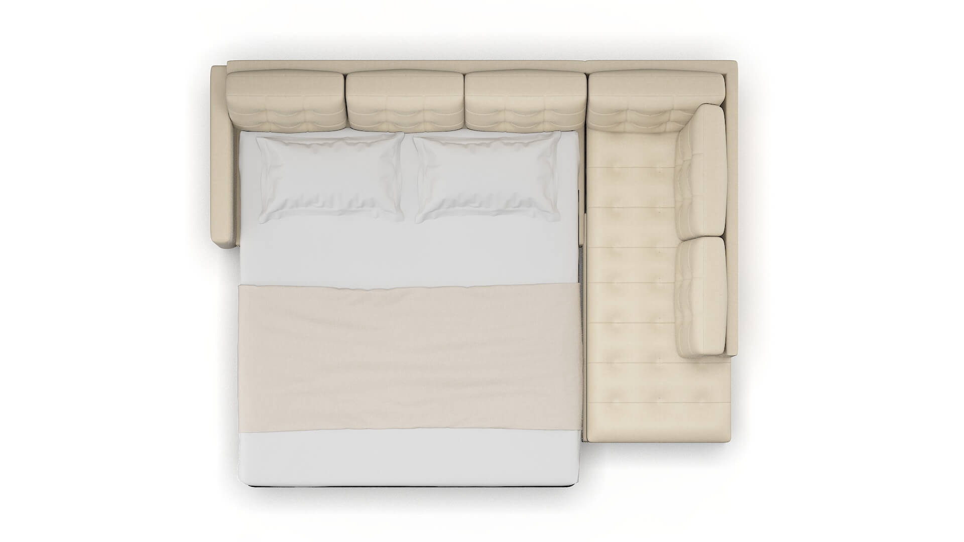 Davos Rocket Sand Panel Sleeper Espresso legs 3