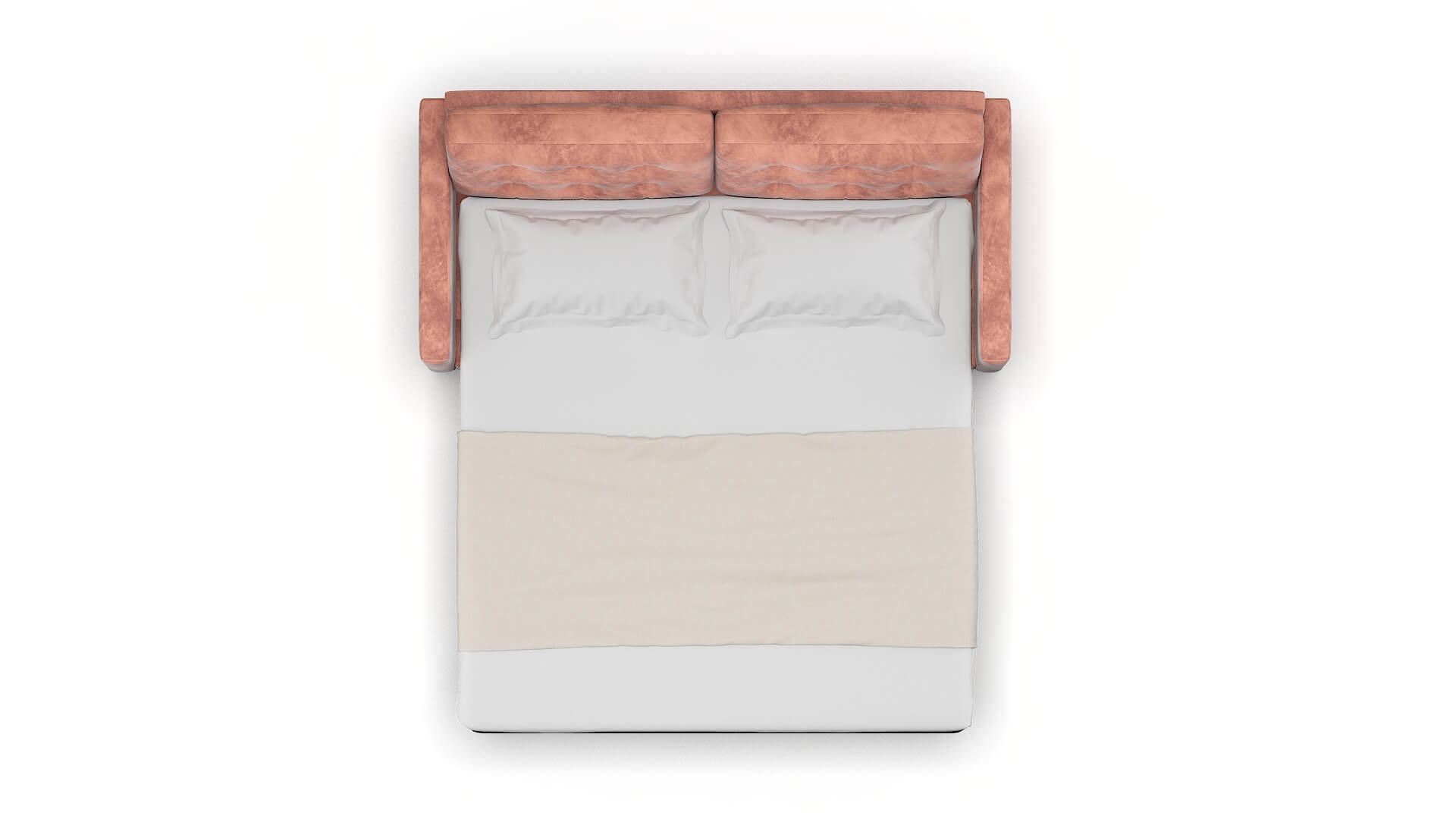 Davos Royale Blush Sofa Sleeper Espresso legs 3