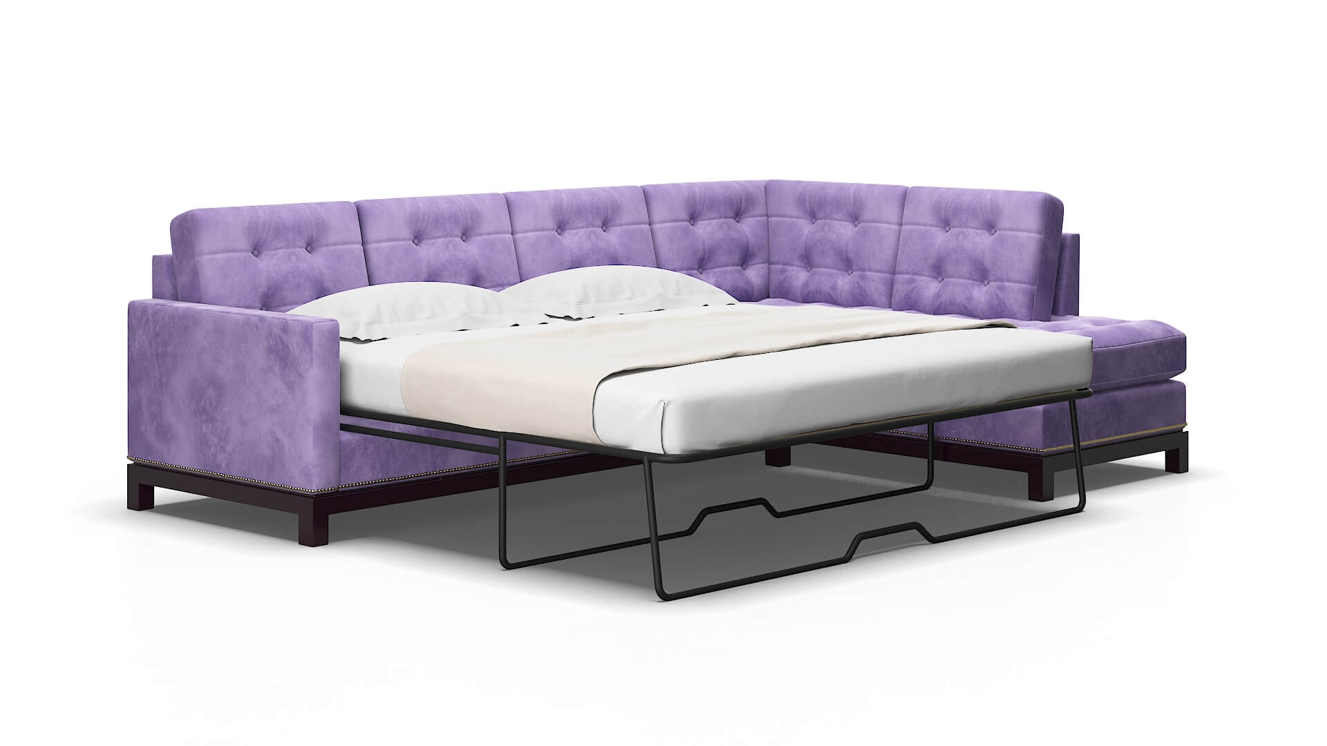 Davos Royale lavender Panel sleeper Espresso Legs  2