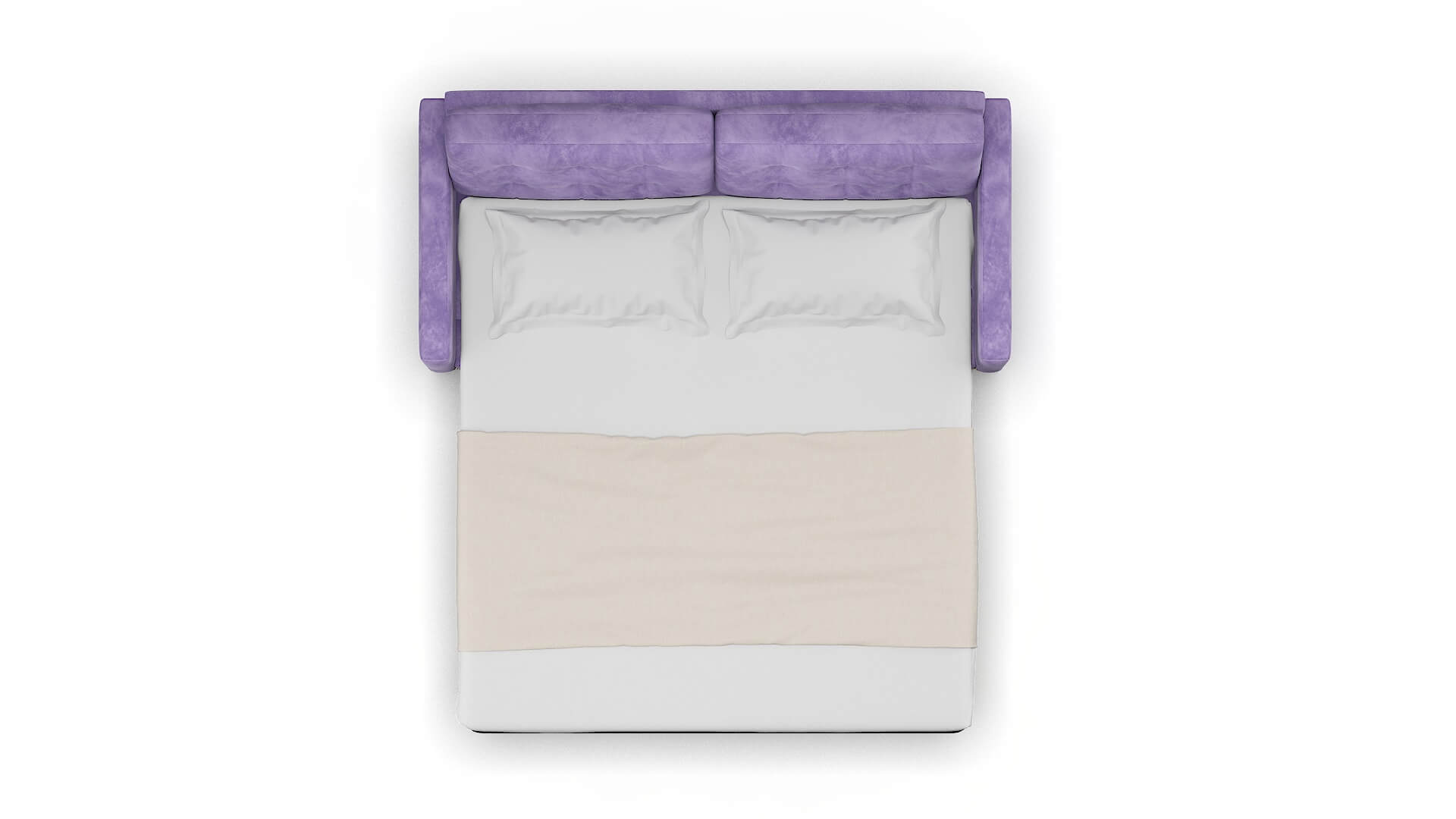 Davos Royale Lavender Sofa Sleeper Espresso legs 3