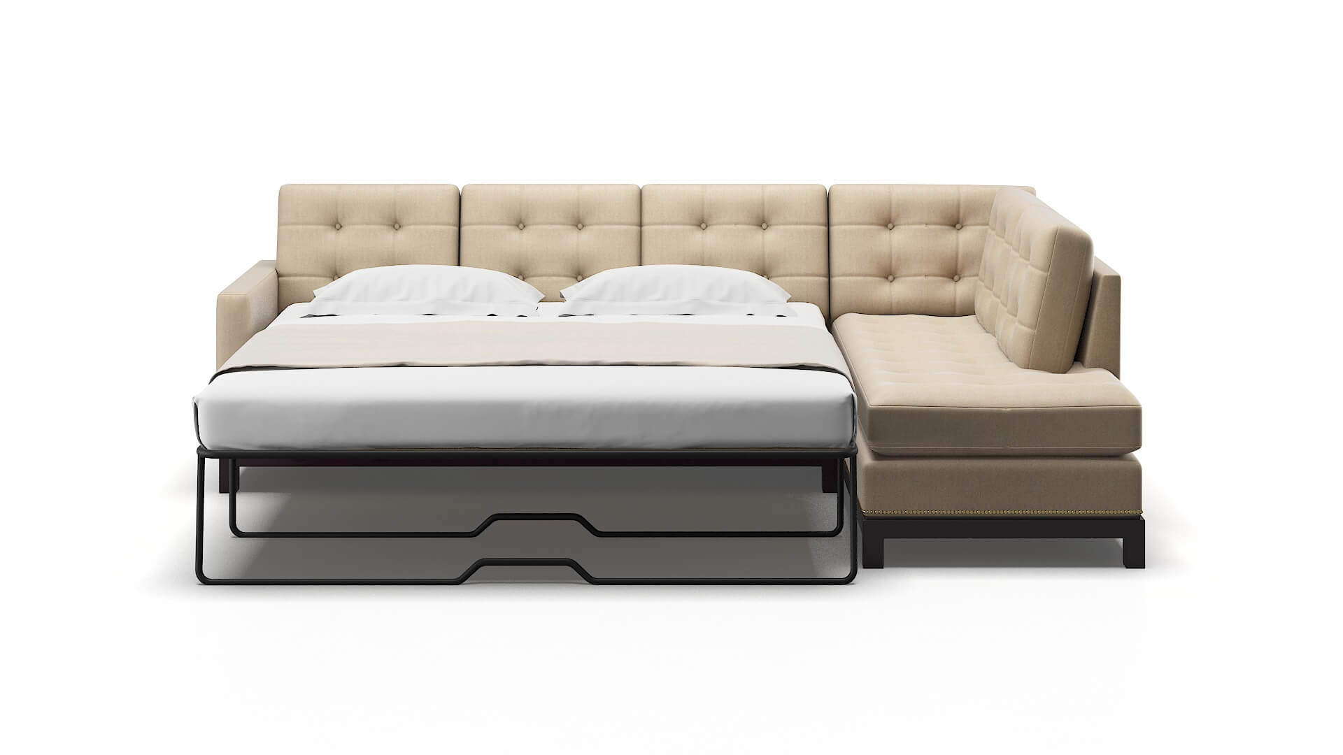 Davos Royale Mondo Panel Sleeper Espresso legs 1