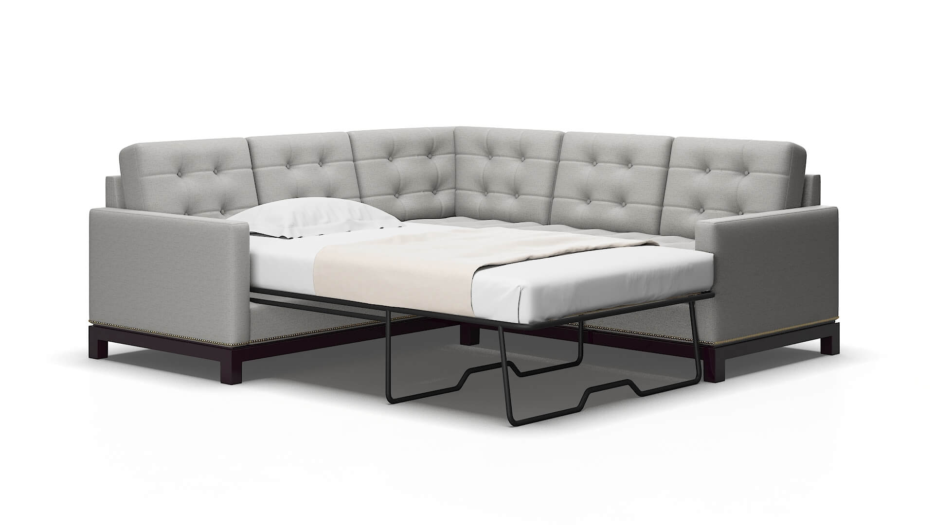 Davos Urban_d pepper Sectional sleeper Espresso Legs  2
