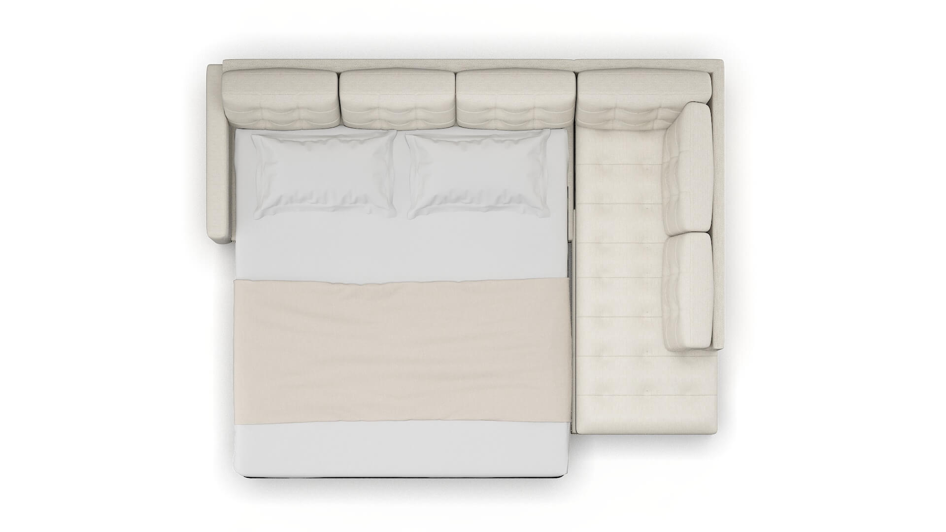 Davos Venus Cream Panel Sleeper Espresso legs 3