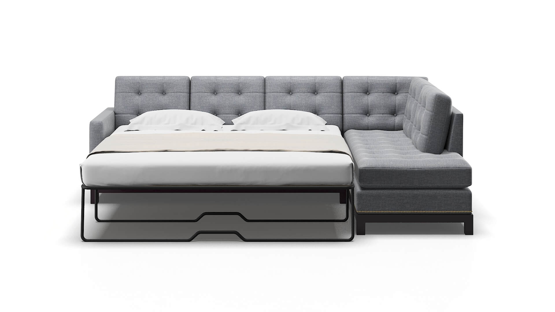 Davos Venus Mist Panel Sleeper Espresso legs 1