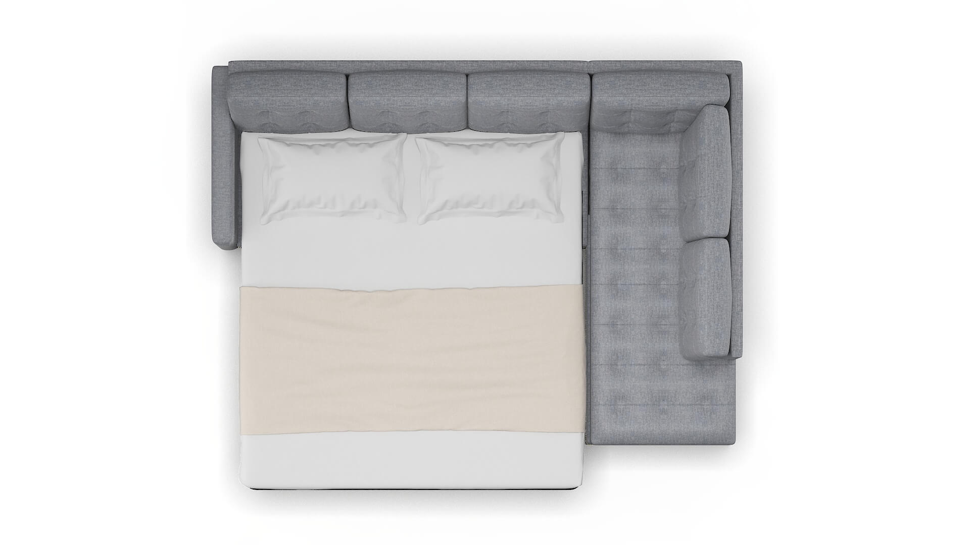 Davos Venus Mist Panel Sleeper Espresso legs 3
