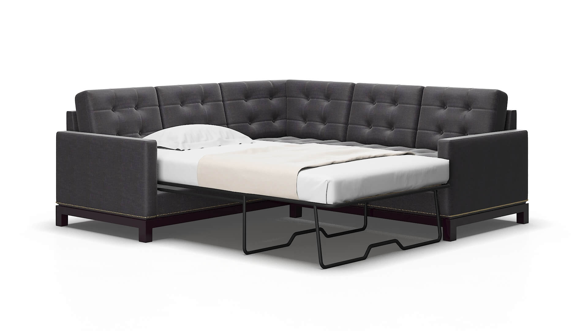 Davos Venus onyx Sectional sleeper Espresso Legs  2