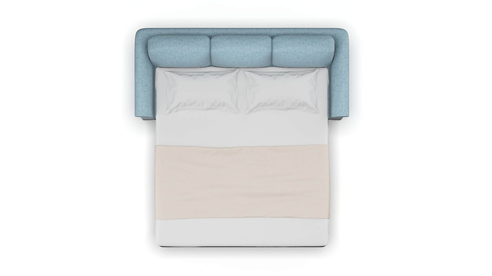 Denver Atlas Turquoise Sofa Sleeper Espresso legs 3