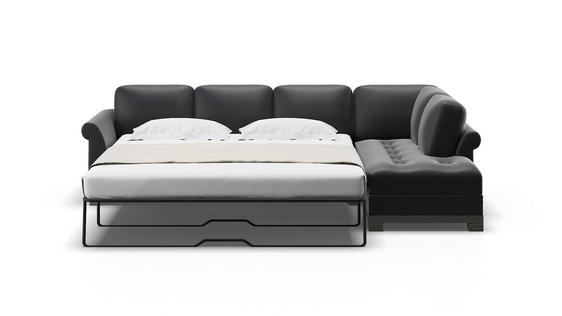 Denver Atlas_plz Navy Panel Sleeper Espresso legs 3