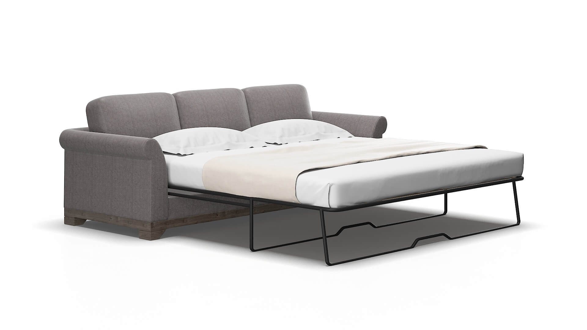 Denver Atlas_plz Silver Sofa Sleeper Espresso legs 2