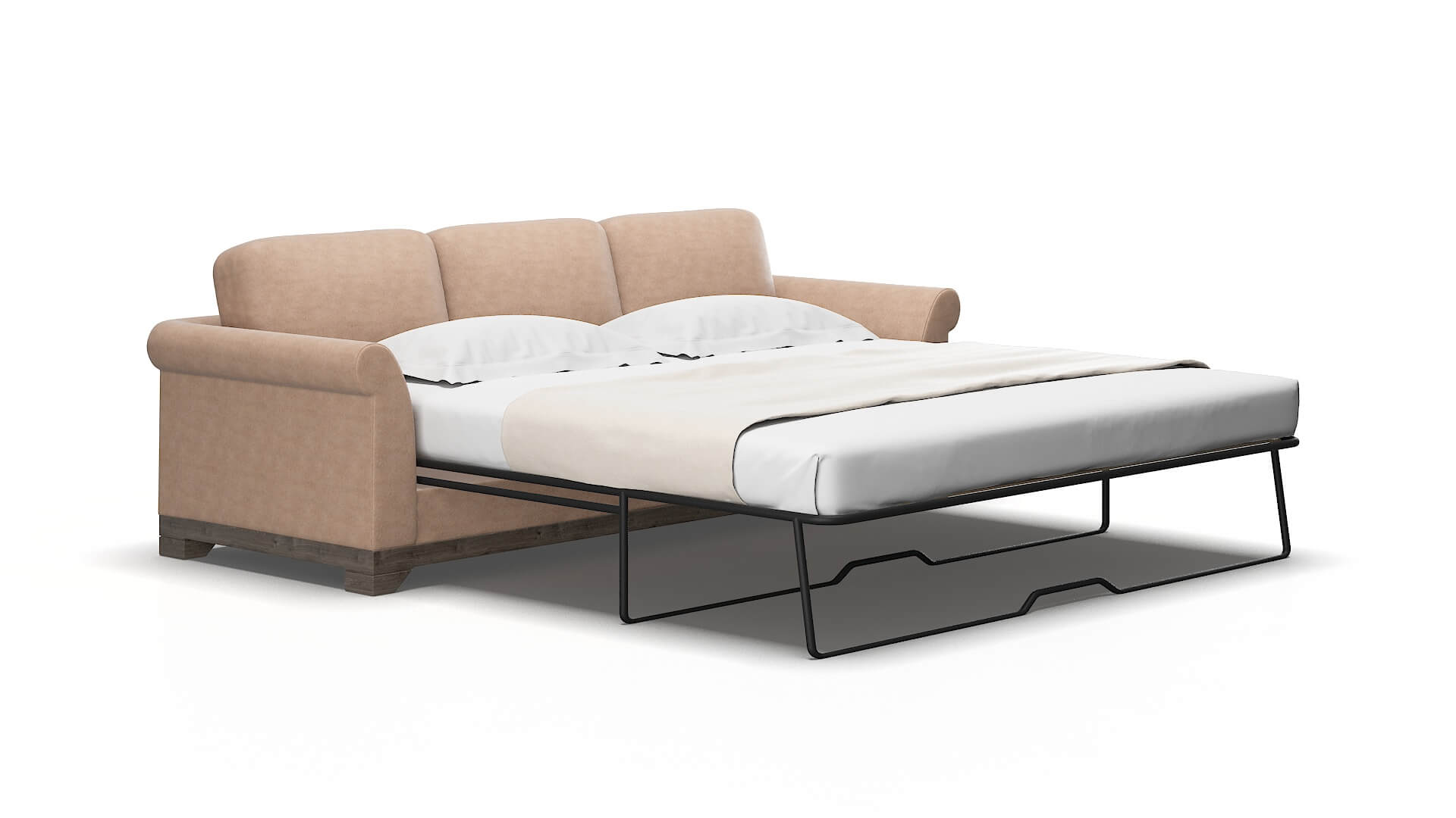 Denver Bella Cocoa Sofa Sleeper Espresso legs 2