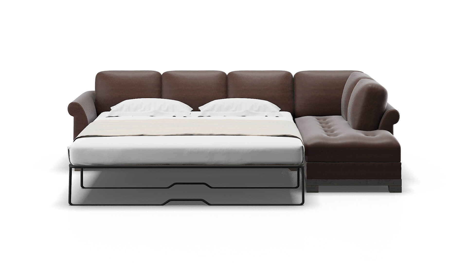 Denver Bella Espresso Panel Sleeper Espresso legs 1