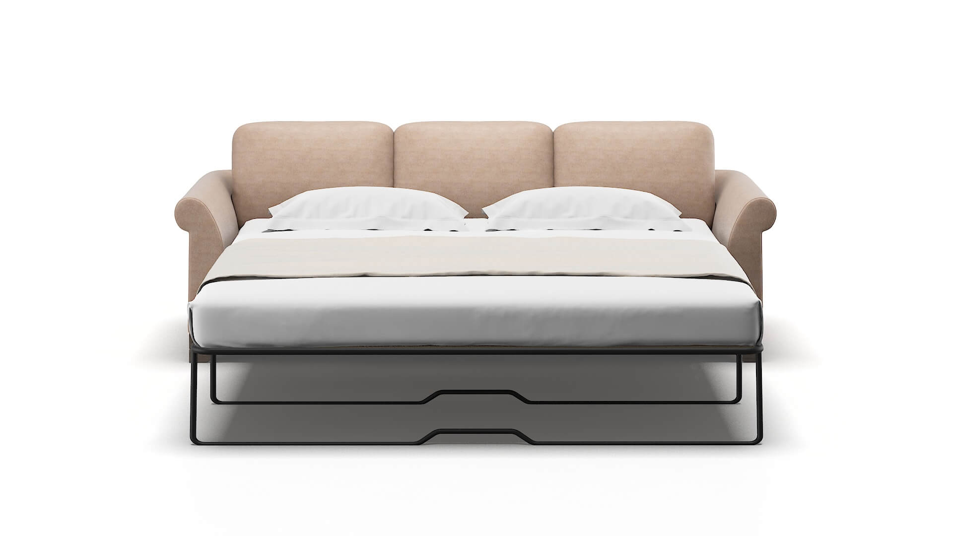 Denver Bella Pewter Sofa Sleeper Espresso legs 1