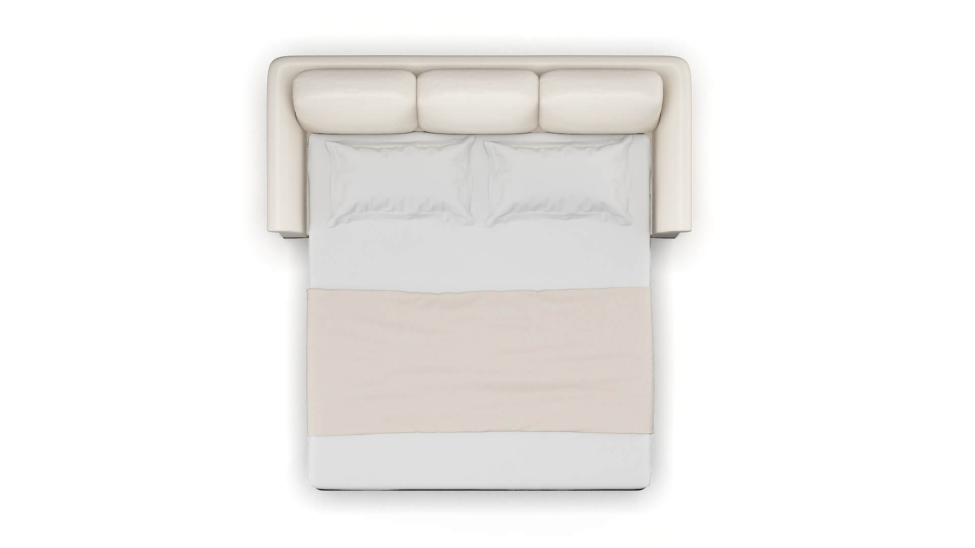 Denver Blanche Milky Sofa Sleeper Espresso legs 3