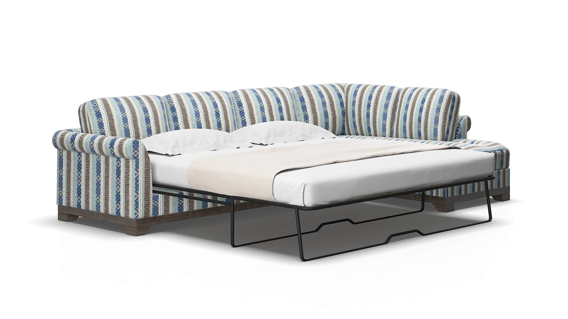 Denver Bodhi Indigo Panel Sleeper Espresso legs 2