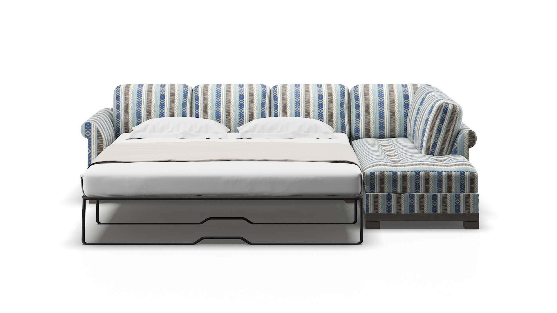 Denver Bodhi Indigo Panel Sleeper Espresso legs 3