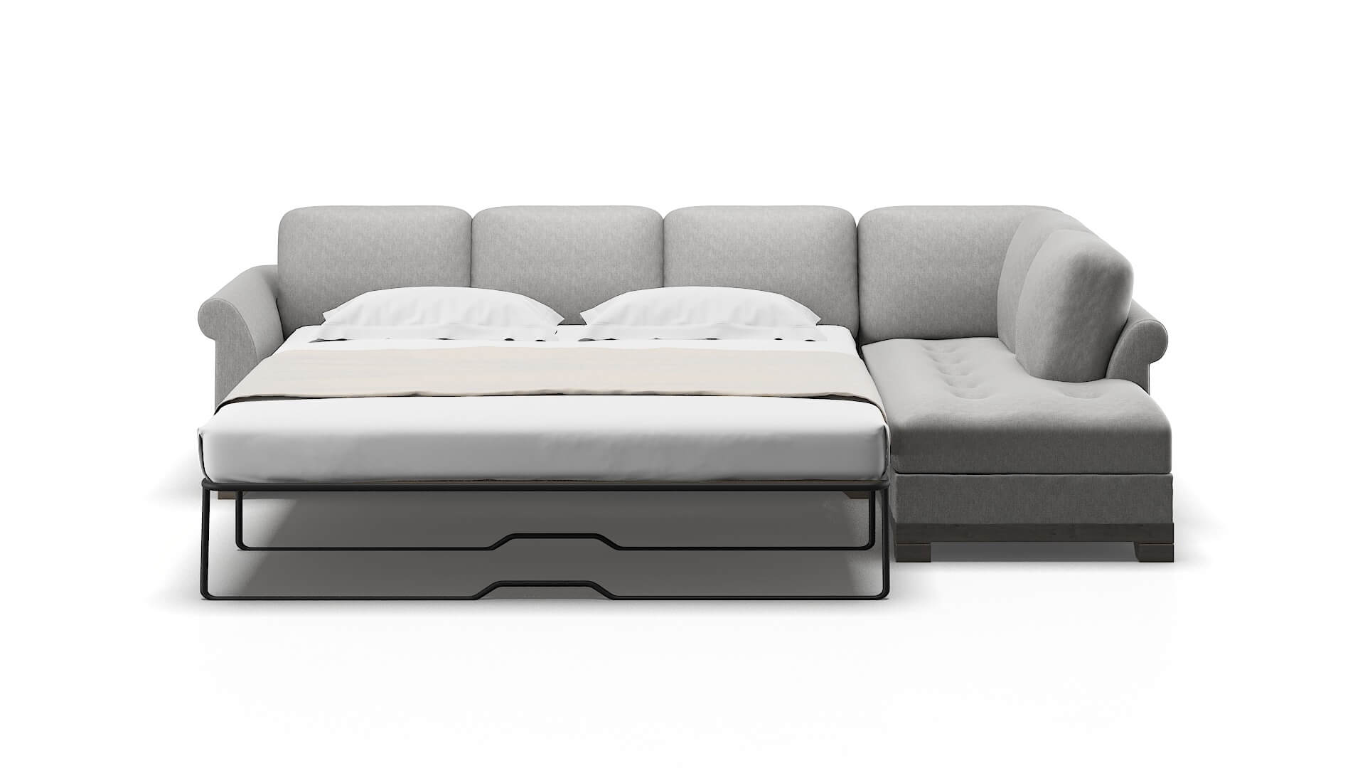 Denver Bungalow Graphite Panel Sleeper Espresso legs 1