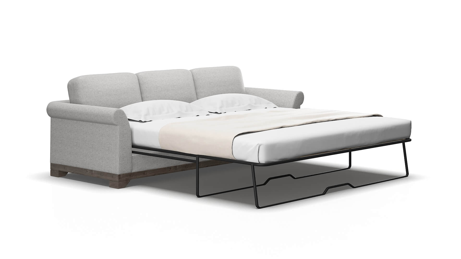 Denver Catalina Silver Sofa Sleeper Espresso Legs 2