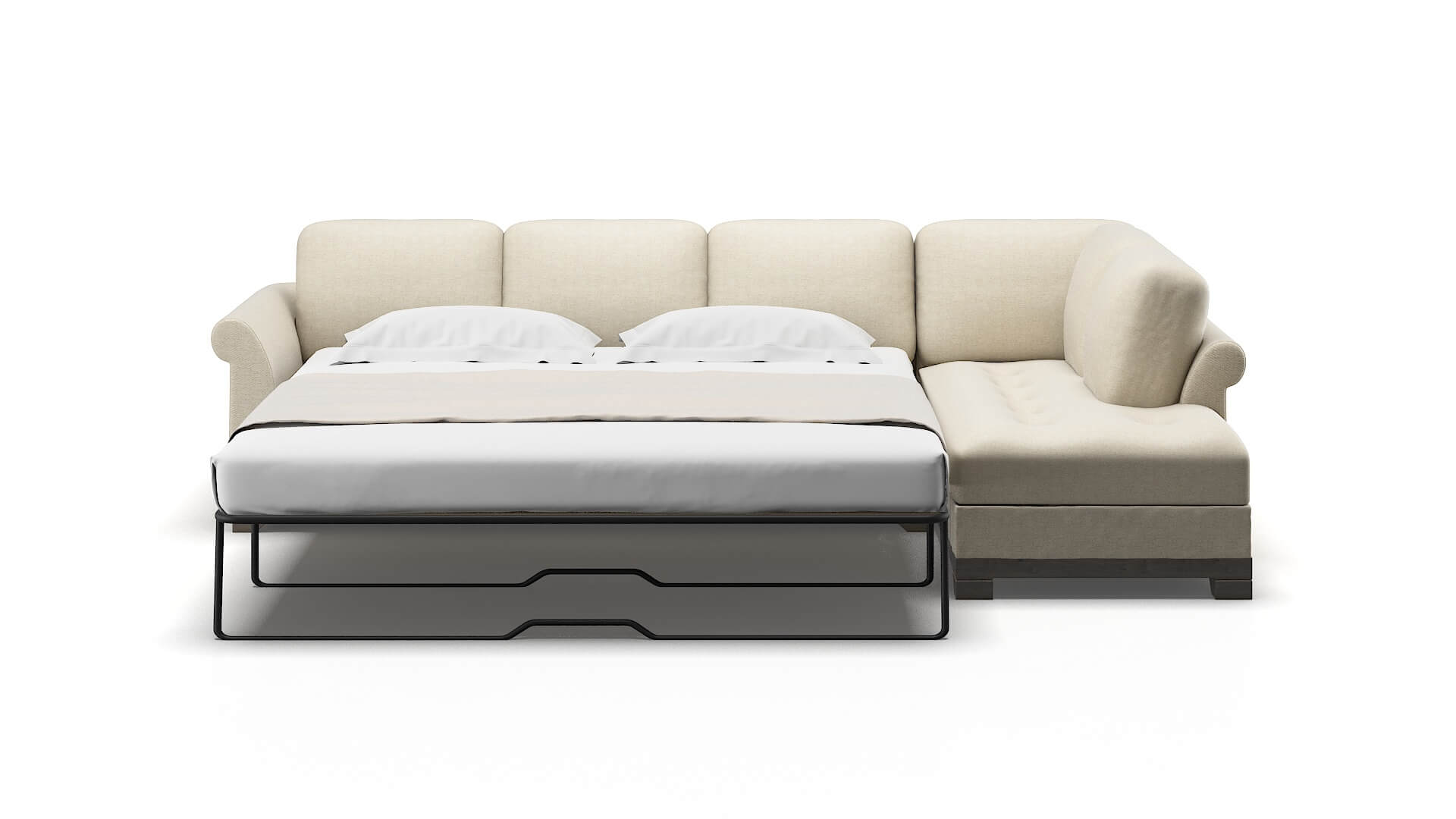 Denver Catalina Wheat Panel Sleeper Espresso legs 1