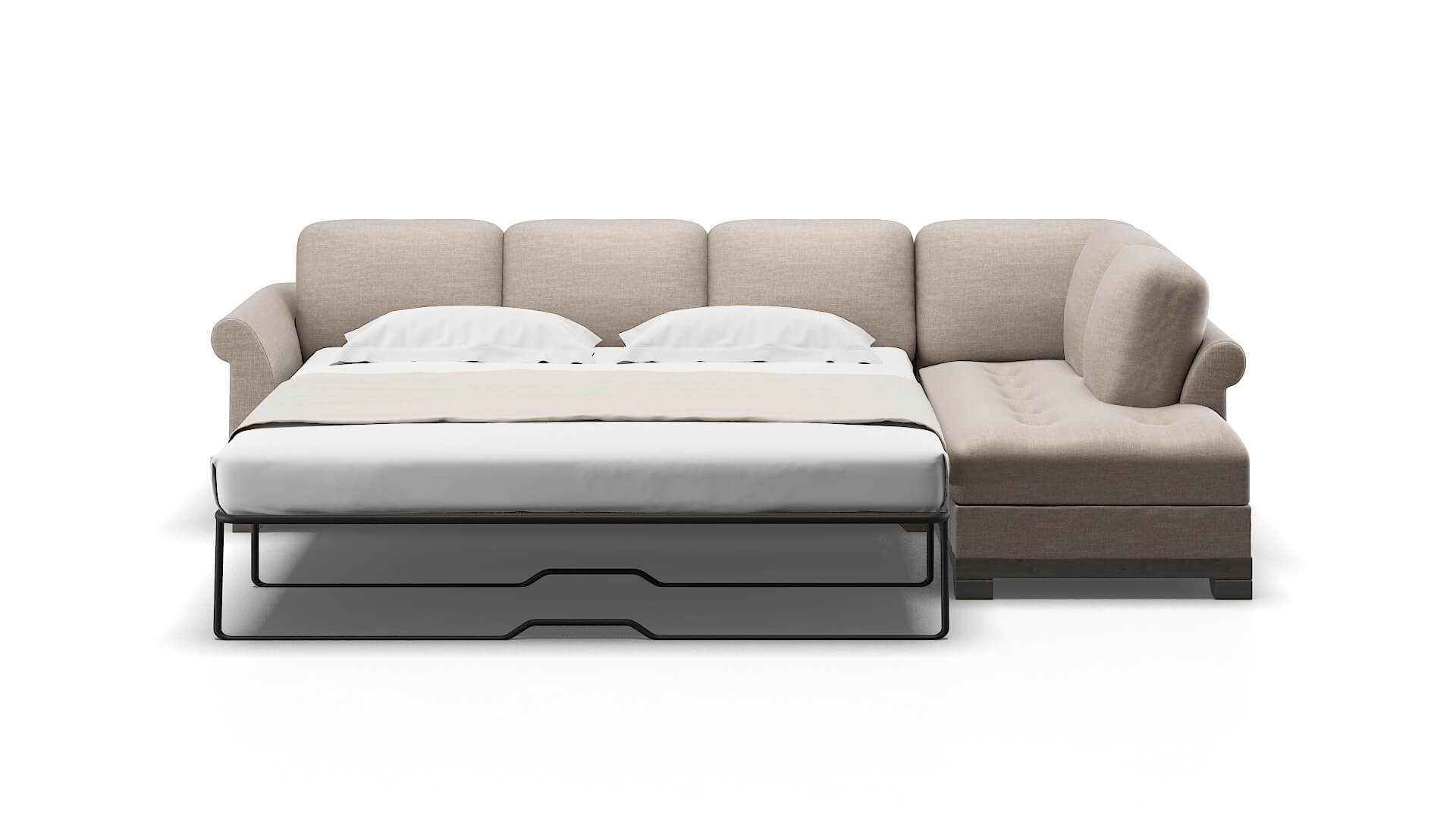 Denver Clyde Dolphin Panel Sleeper Espresso legs 1