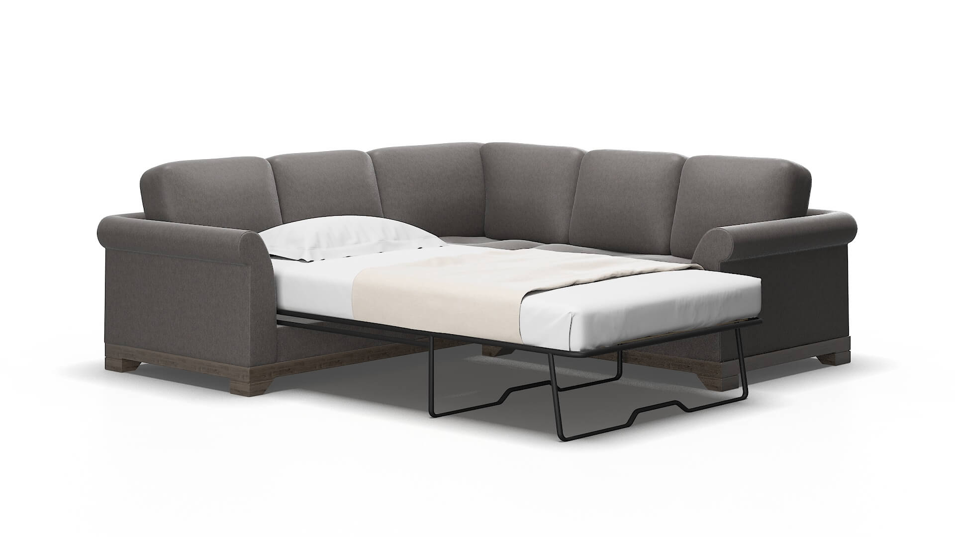 Denver Cosmo Charcoal Sectional Sleeper 2