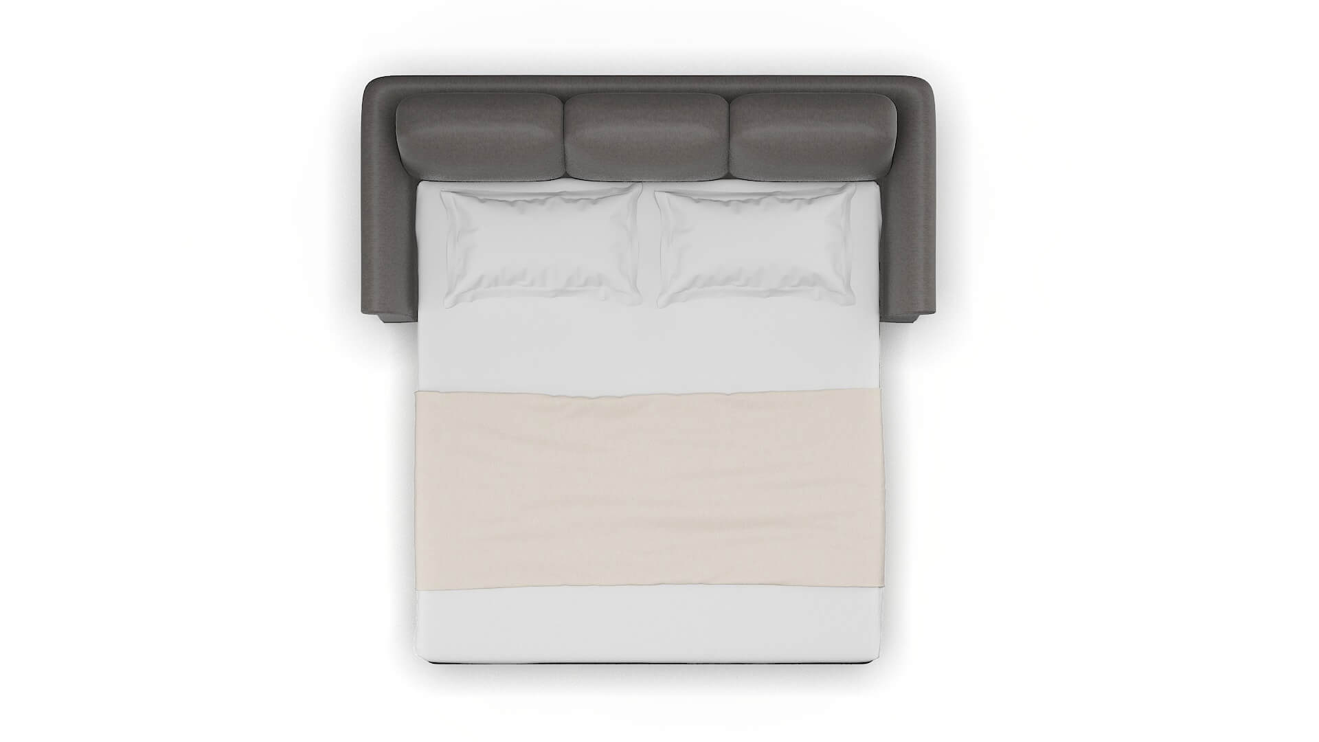 Denver Cosmo Charcoal Sofa Sleeper Espresso legs 3