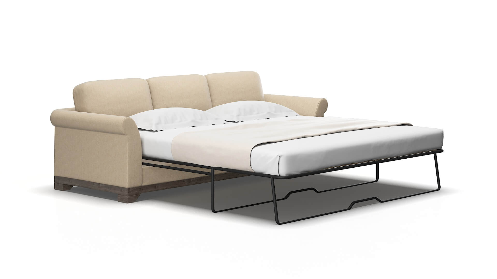 Denver Cosmo fawn Sofa sleeper Espresso Legs  2