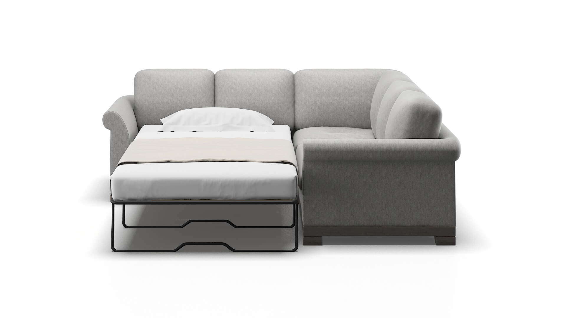 Denver Cosmo Steel Sectional Sleeper Espresso legs 1
