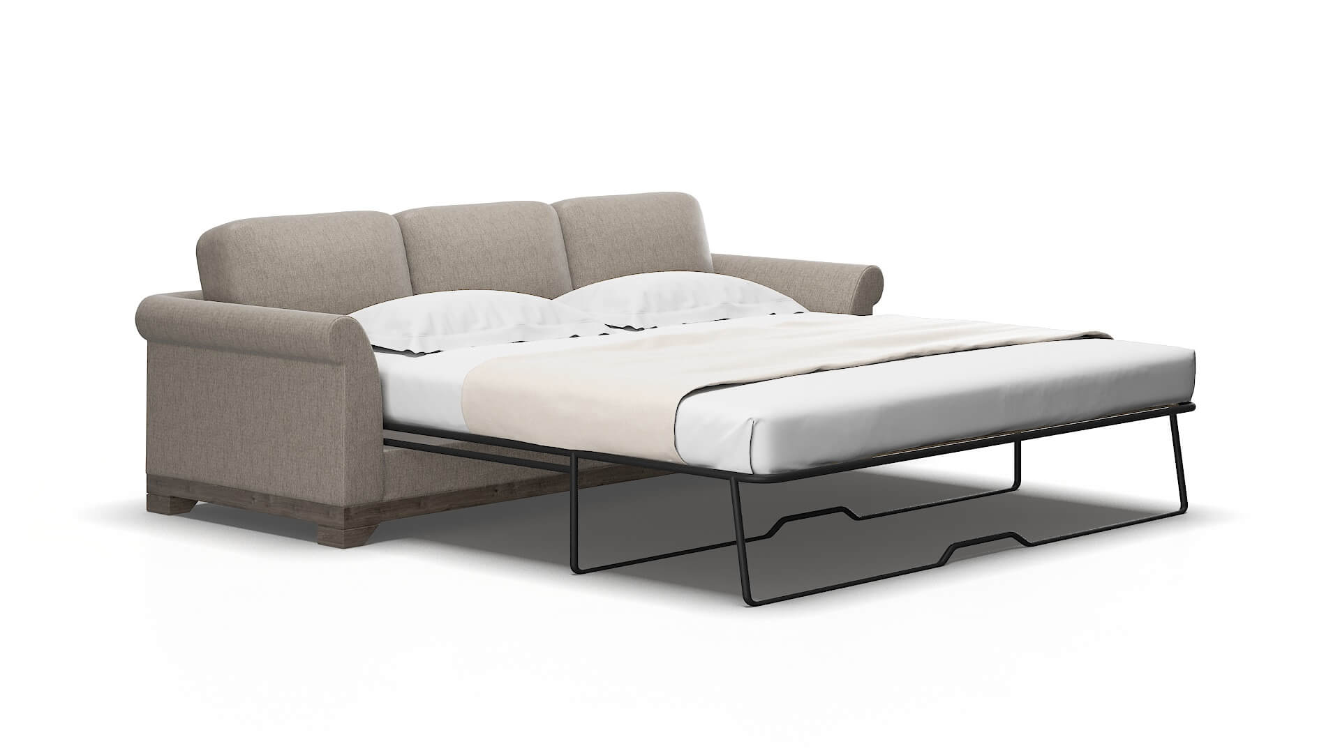 Denver Cosmo taupe Sofa sleeper Espresso Legs  2