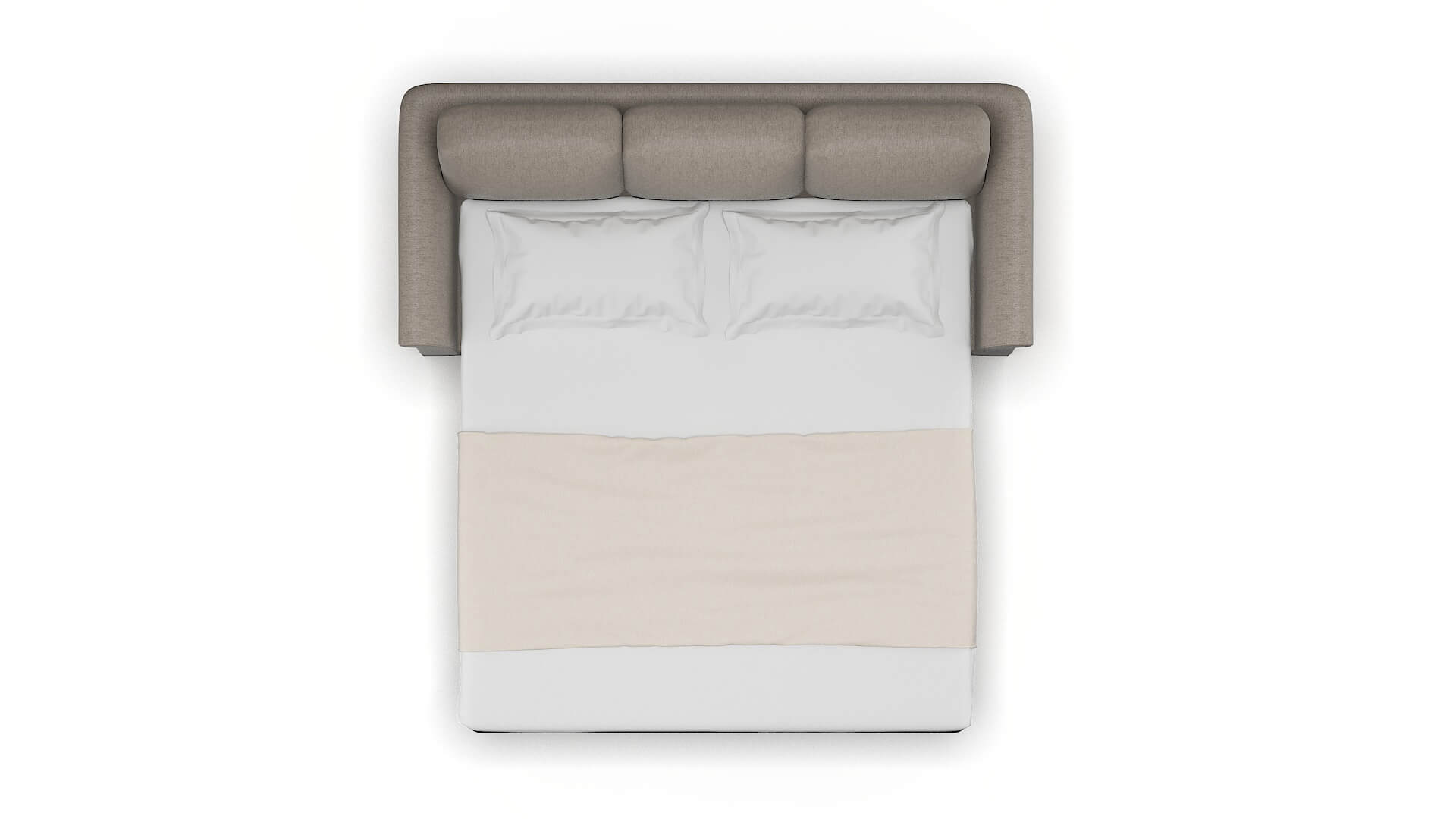 Denver Cosmo Taupe Sofa Sleeper Espresso legs 3