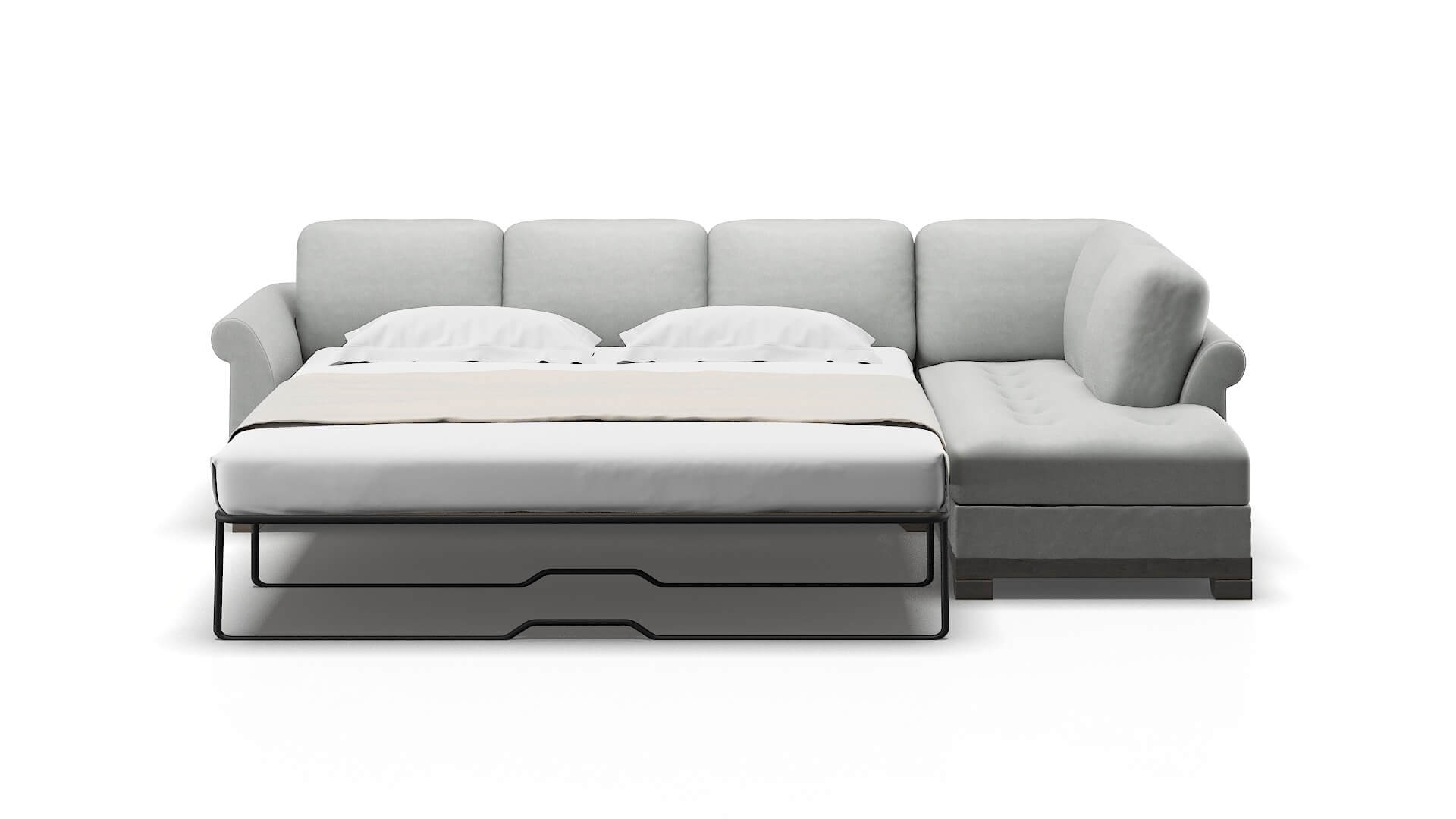 Denver Dawson Platinum Panel Sleeper Espresso legs 3