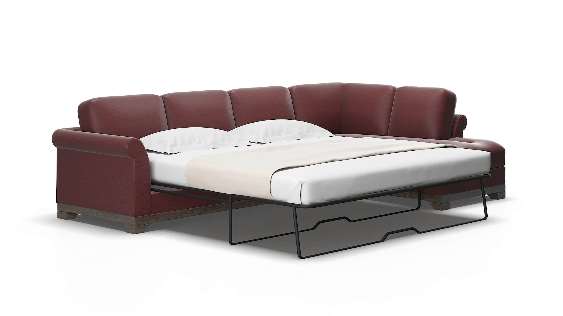 Denver Derby Berry Panel Sleeper Espresso legs 2