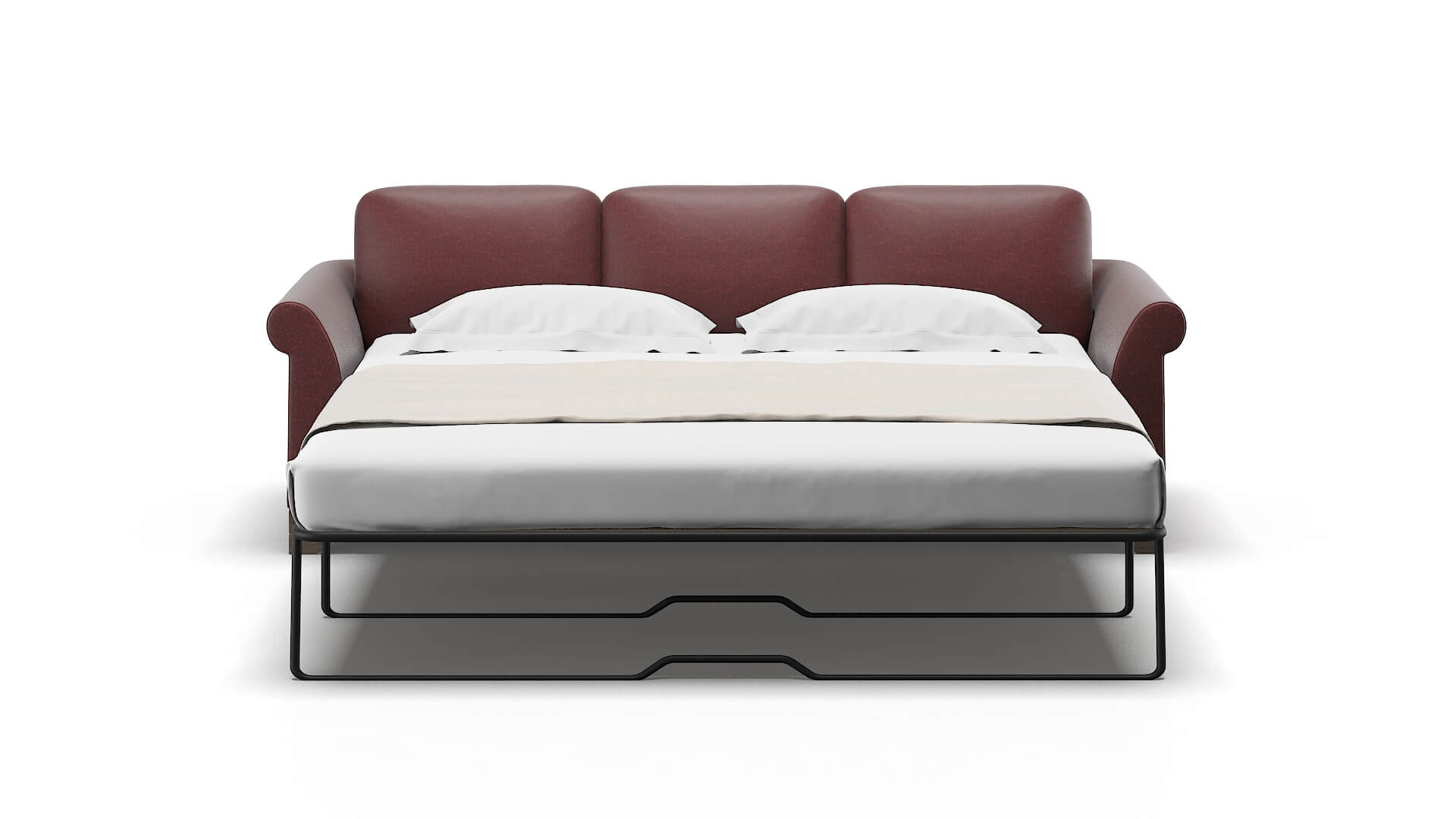 Denver Derby Berry Sofa Sleeper Espresso legs 1