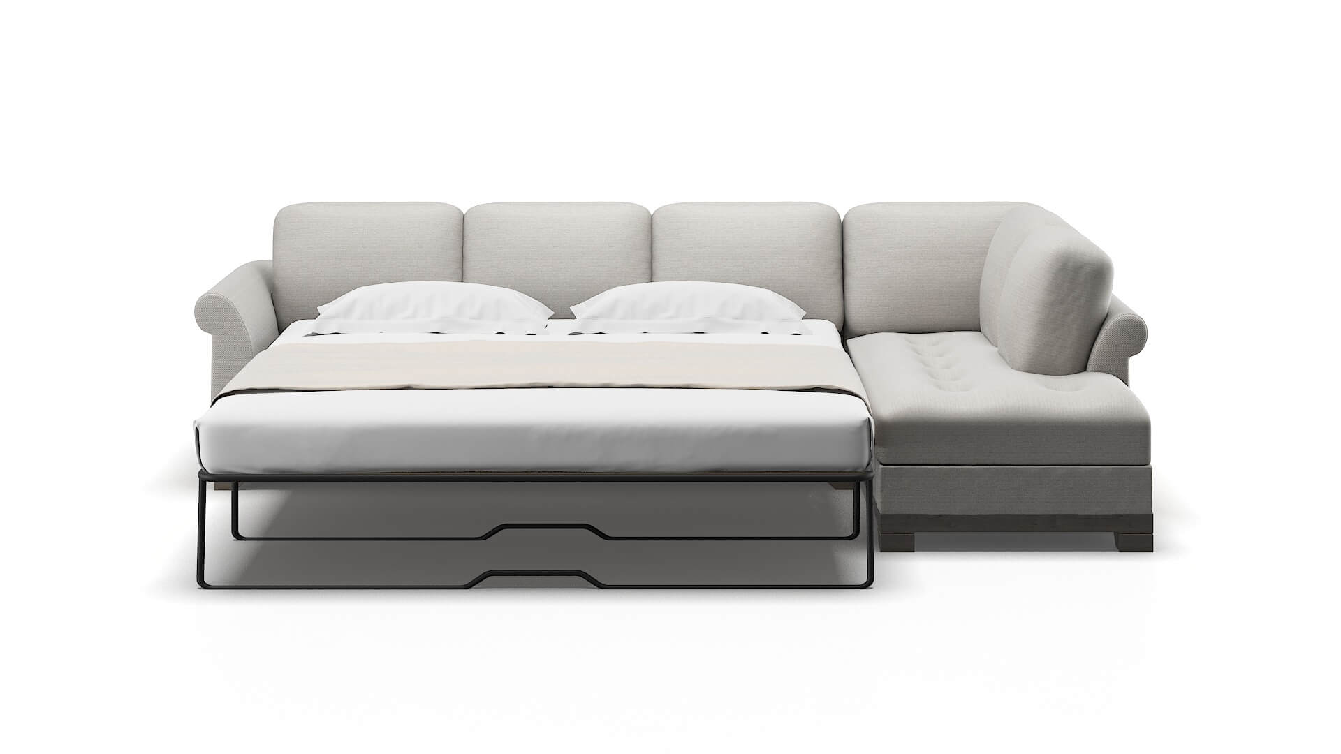 Denver Derby Grey Panel Sleeper Espresso legs 3