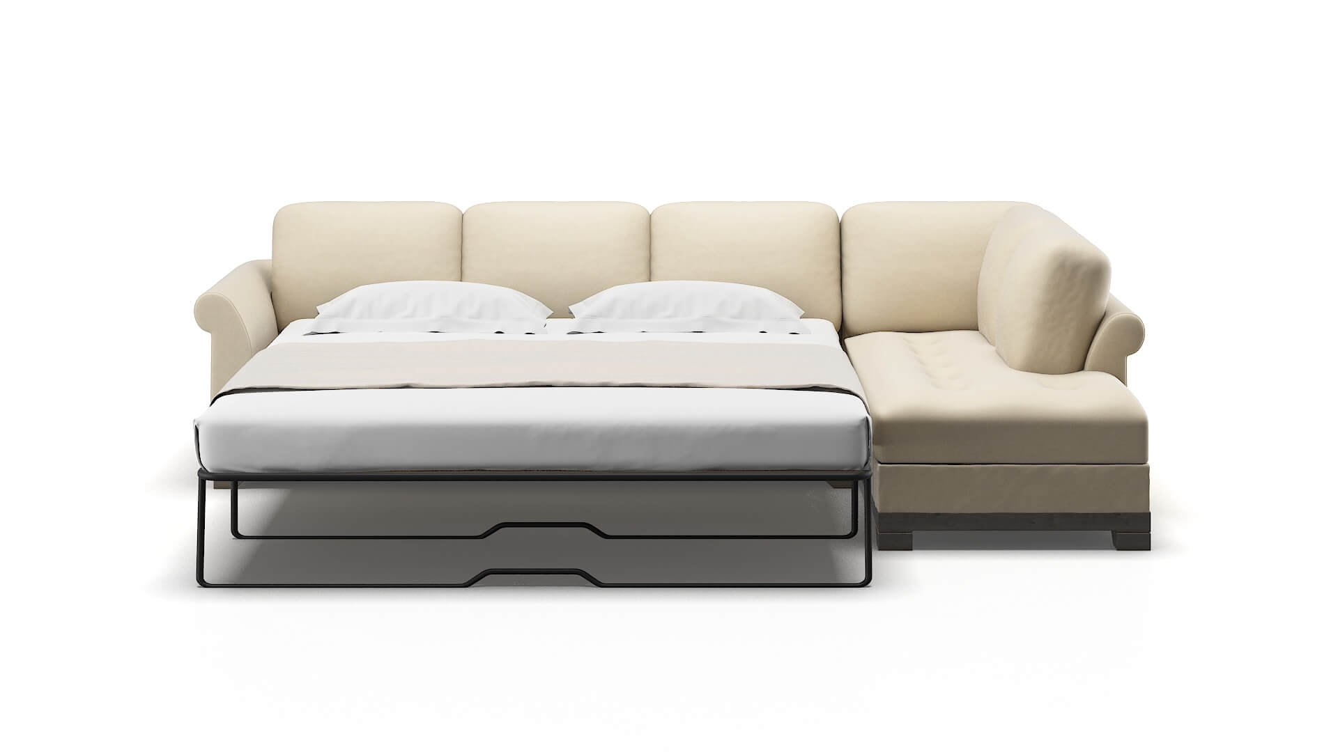 Denver Dream_d Almond Panel Sleeper Espresso legs 1