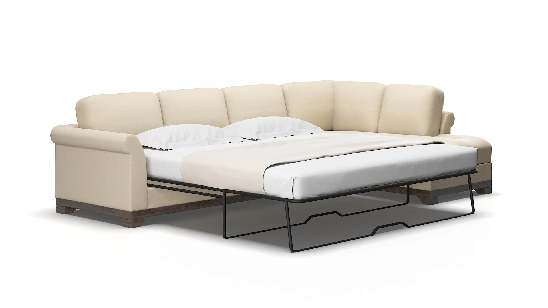 Denver Dream_d Almond Panel Sleeper espresso legs 2