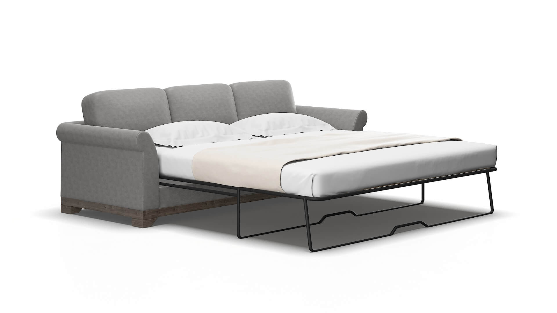 Denver Dream_d Charcoal Sofa Sleeper Espresso legs 2