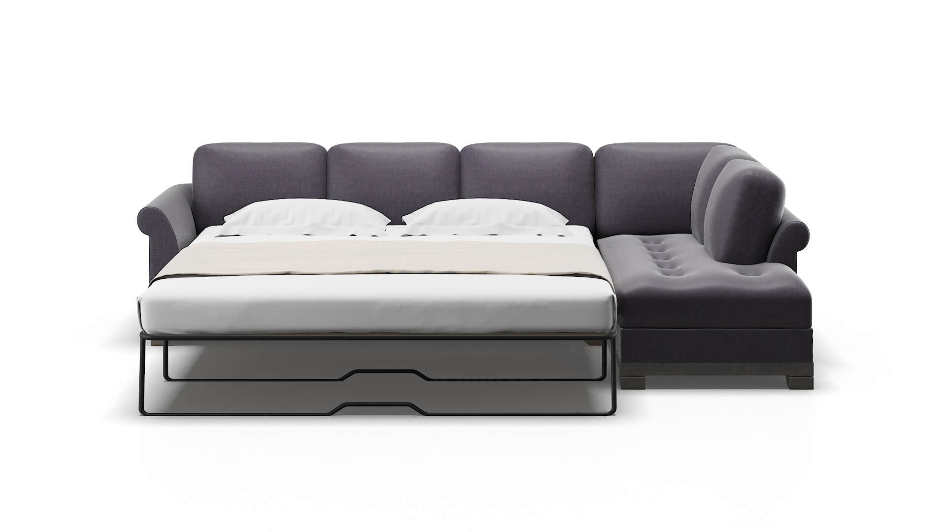 Denver Durham Ink Panel Sleeper Espresso legs 1