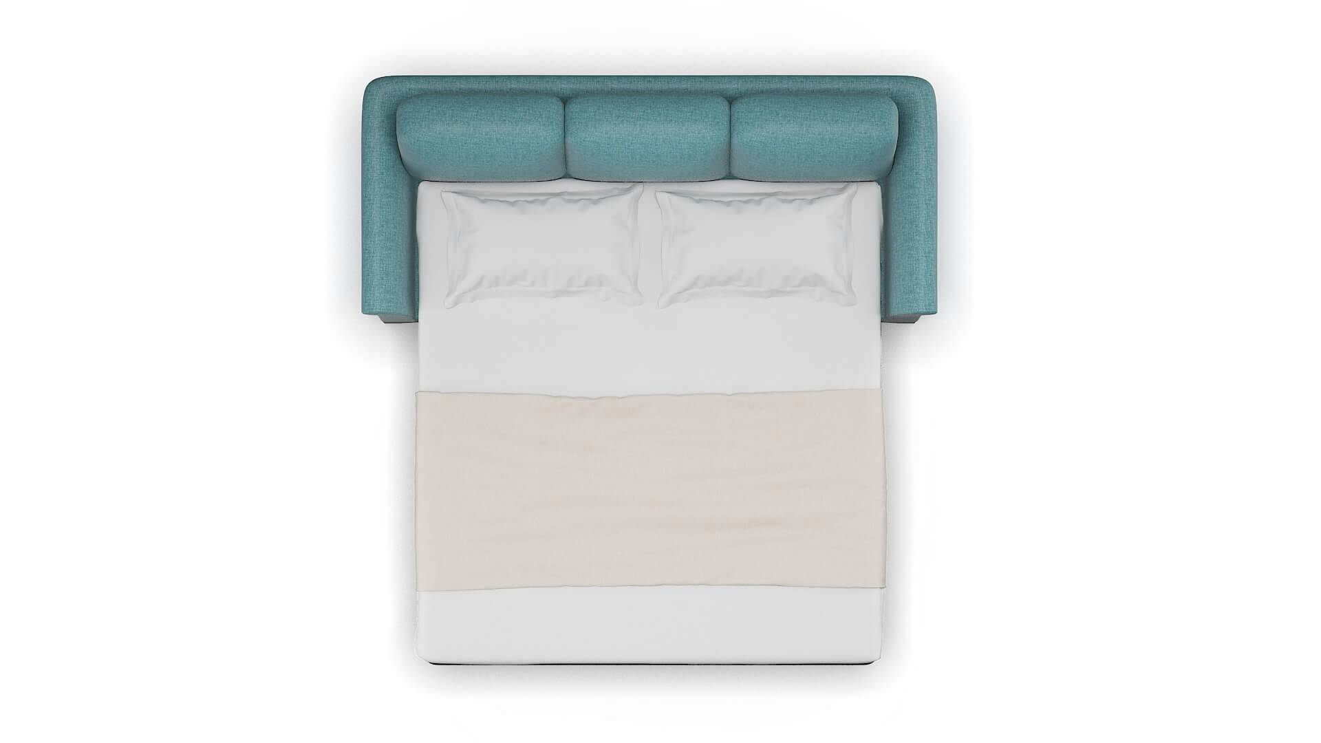 Denver Elliot Teal Sofa Sleeper Espresso legs 3