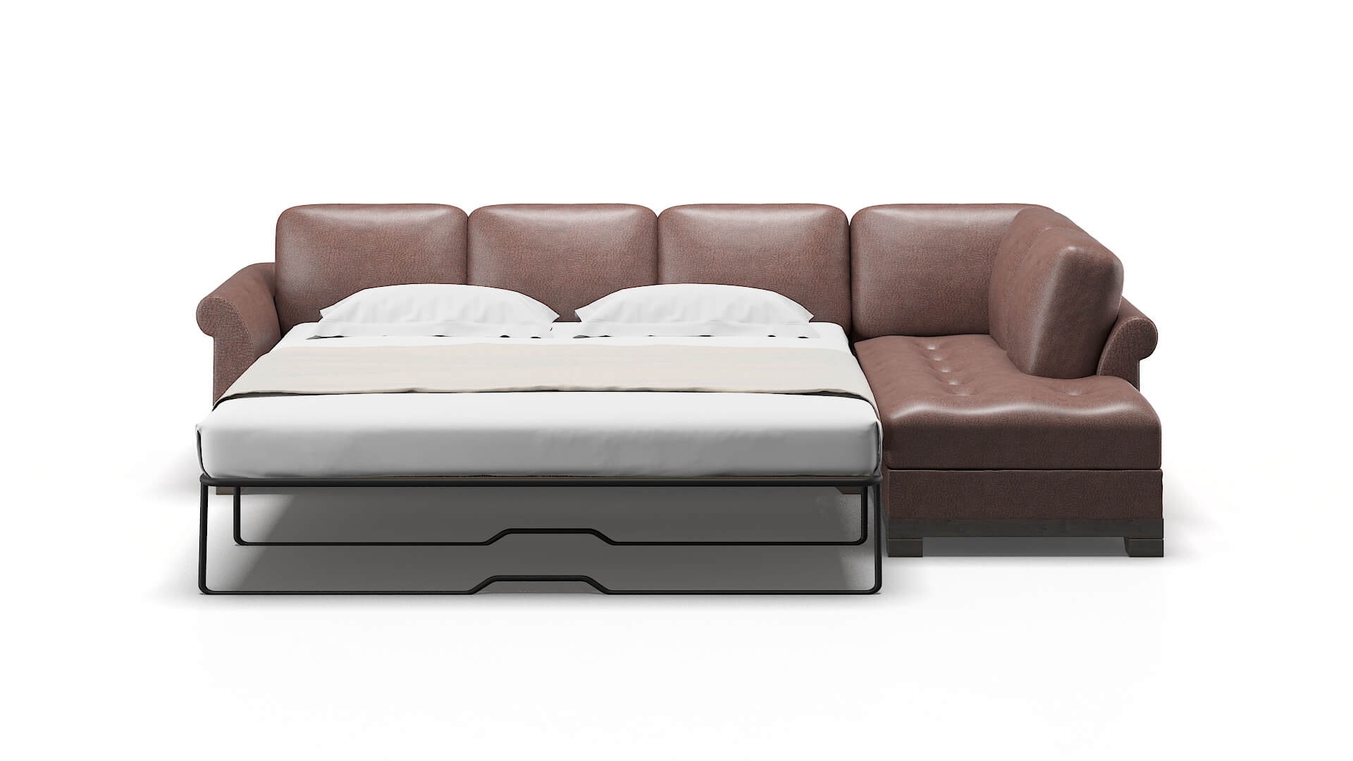 Denver Ford Brown Panel Sleeper Espresso legs 3