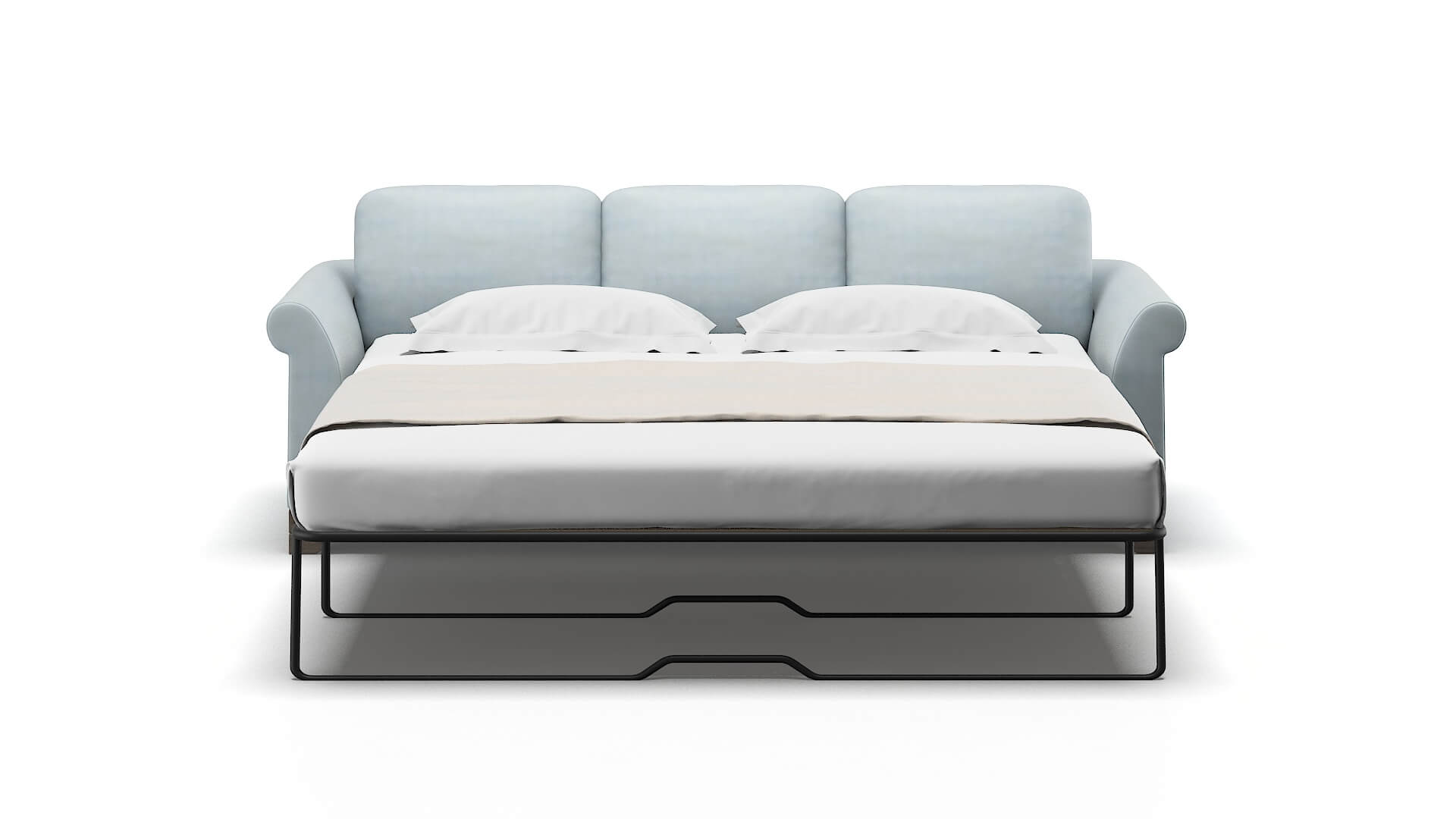 Denver Hathaway Aqua Sofa Sleeper Espresso legs 1