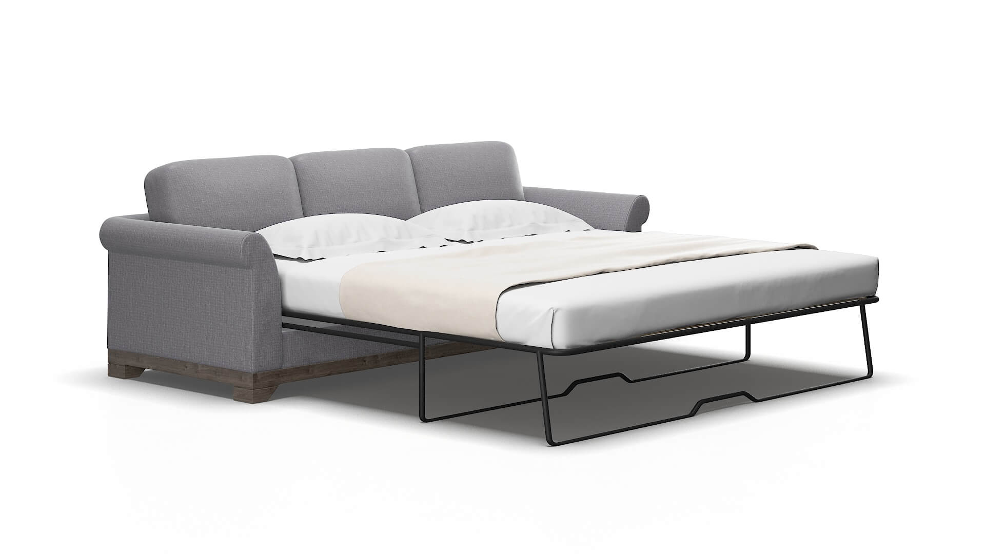 Denver Insight Denim Sofa Sleeper Espresso legs 2