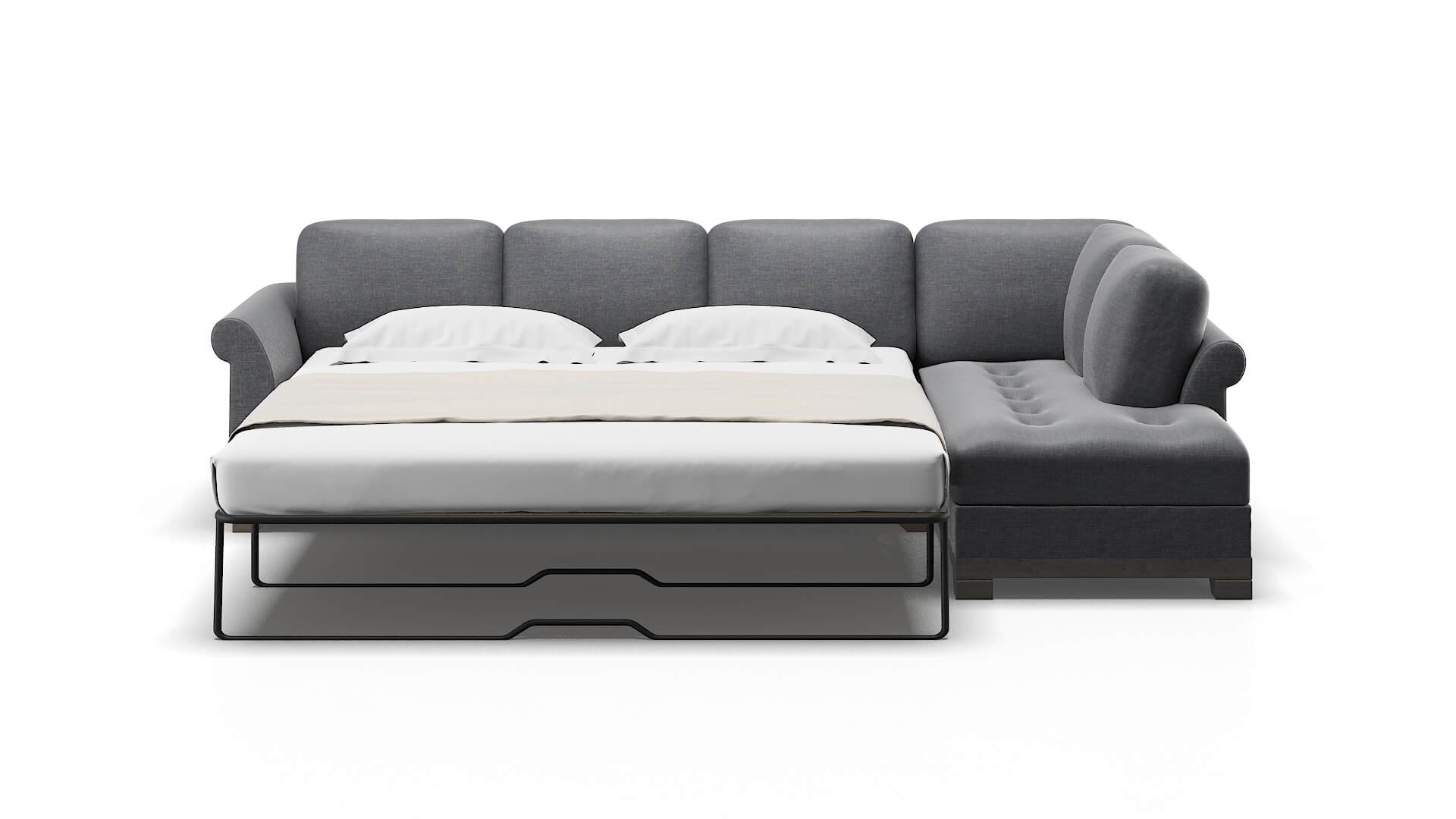 Denver Keylargo Graphite Panel Sleeper Espresso legs 3